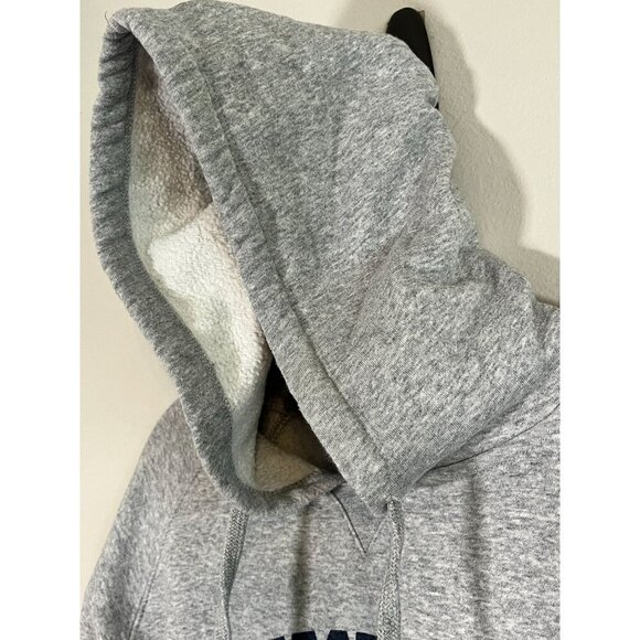 Georgetown Logo Pullover Hoodie Gray M Retro Neutral Hoyas Collegiate Bulldog - Picture 5 of 10